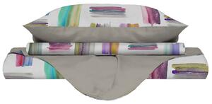 Copripiumino Matrimoniale con Stampa sul Sacco e Federe Doubleface Multicolor