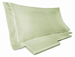 Set Lenzuola Matrimoniali Sopra Sotto e Federe Tinta Unita Mitera Rubino Verde Chiaro