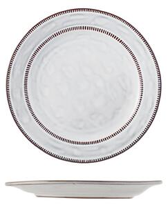 H&H Set 6 Piatti Frutta Sintra In Terracotta Cm 22