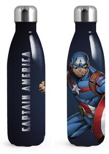 Bottiglia termica Capitan America in acciaio inox 18/10 decorata lt 0.5