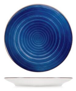 Set 12 piatti frutta Caribe in stoneware blu cm 19,5