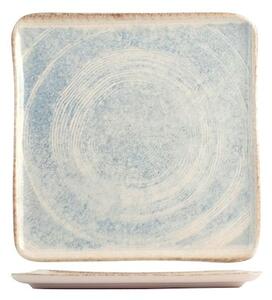 Piatto quadrato Sky in stoneware cm 21