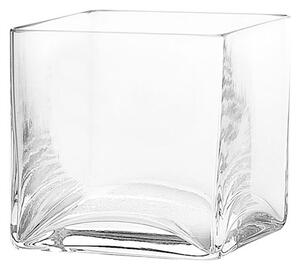 Vaso cubico in vetro soffiato Denizli cm 10,2x10,2x10h