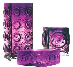 Vaso vetro Chicago Circle lilla cm 11,5