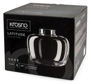 Vaso Latitude in vetro sonoro trasparente cm 22