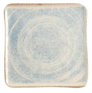 Piatto quadrato Sky in stoneware cm 21