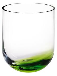 Vaso vetro fondo verde cm 13x15,4