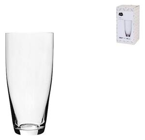 Vaso Bohemia in vetro cristallino trasparente alto 25 cm