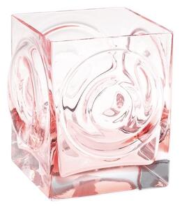 Vaso vetro Chicago Circle rosa cm 18