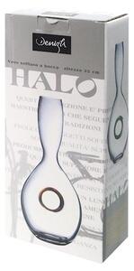 Vaso vetro collo stretto Halo turchese cm 38