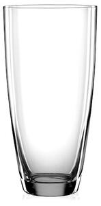 Vaso Bohemia in vetro cristallino trasparente cm 30h
