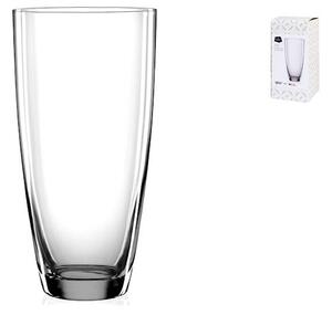 Vaso Bohemia in vetro cristallino trasparente cm 30h