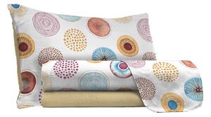 Set Lenzuola Singolo con Stampa Sopra Sotto e Federe Circle