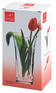 Vaso fiori Vinciana in vetro trasparente cm 23