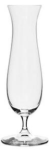 Vaso uniflor Bohemia con piede in vetro cristallino trasparente cm 23h