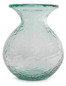 Vaso Paradise in vetro riciclato bocciardato colore verde cm 24,5