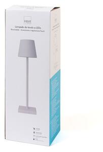 Lampada da tavolo H&H Mia in alluminio e pmma colore silver