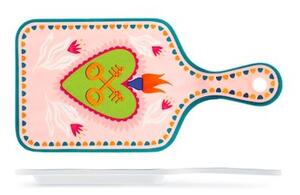 Tagliere Gipsy in melamina decorata rettangolare cm 26x13