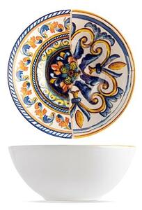 Set 6 coppette Positano in stoneware decorato cm 16