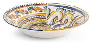 Set 6 piatti pasta Positano in stoneware decorato cm 29,5