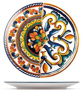 Set 6 piatti piani Positano in stoneware decorato cm 32