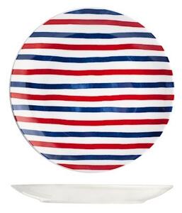 Set 12 piatti frutta Graphic in porcellana decorata forma coupe cm 20,5