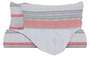 Copripiumino Singolo con Federe Stampato Athena Belen Rosso