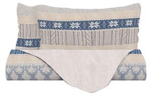Copripiumino Singolo con Federe Stampato Athena Rudolph Azzurro