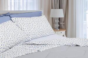 Set Lenzuola Cotone Singolo Sopra Sotto con Angoli e Federe Cober Rose Blu