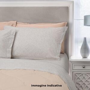 Set Lenzuola Cotone Matrimoniale Sopra Sotto con Angoli e Federe Cober Burbon Grigio