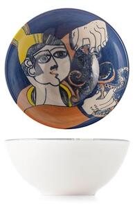 Set 6 coppette Pablo in stoneware decorato cm 16