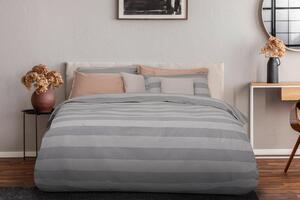 Copripiumino Singolo con Federa Stampato in Puro Cotone Cober Trendy Grigio