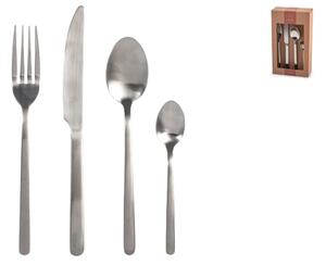 Servizio 24 posate tavola Satinee in acciaio Inox