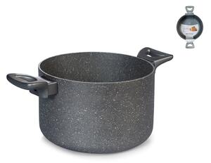 Pentola Stone Grey in alluminio con rivestimento antiaderente stone cm 24