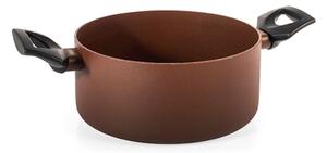 Casseruola 2 manici Ground in alluminio antiaderente pfluon colore marrone cm 20