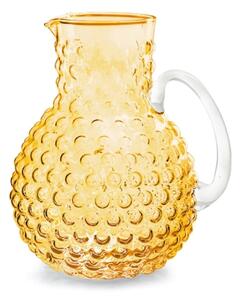 Brocca Bubble in vetro colore ambra lt 2,3