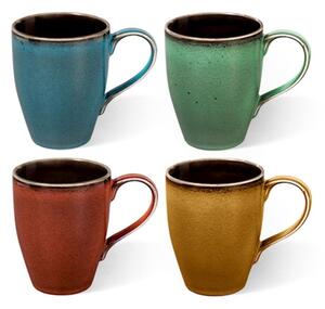 Set 4 mug Marrakesh in stoneware colori assortiti cc 300