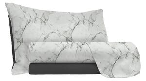Set Lenzuola Singolo Sopra Sotto e Federe in Microfibra Marble