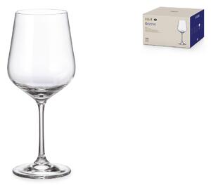 Set 6 calici Reserve Bohemia in vetro sonoro trasparente cl 58