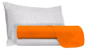 Set Lenzuola Singolo Sopra Sotto e Federe in Cotone Zucca