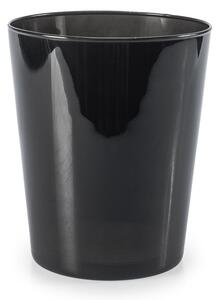Vaso in vetro colore nero conico cm 22