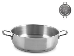 Casseruola semifonda 2 manici Elodie in acciaio inox 18/10 cm 26