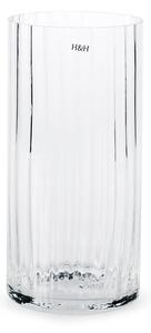 Vaso in vetro ottico trasparente cilindrico cm 12x26h