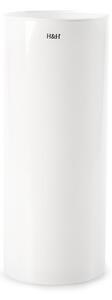 Vaso in vetro cilindrico colore bianco cm 12x30h