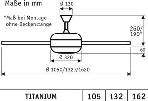 TITANIUM 105, Ventilatore con Luce, CasaFan
