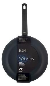 Padella Polaris in alluminio antiaderente colore grigio antracite cm 26