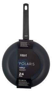 Padella Polaris in alluminio antiaderente colore grigio antracite cm 24