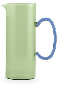 Brocca in vetro borosilicato colorata lt 1,3 forma cilindrica