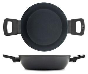 Casseruola 2 manici Polaris in alluminio antiaderente colore grigio antracite cm 20