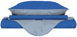 Copripiumino con Sacco e Federe Doubleface Royal/Azzurro Singolo